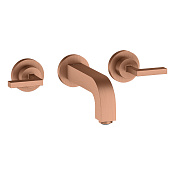 Axor Citterio Смеситель для раковины встраиваемый внешняя часть, с д/к, цвет: шлиф. красное золото 39315310