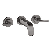 Axor Citterio Смеситель для раковины встраиваемый внешняя часть, с д/к, цвет: полир. черный хром 39315330