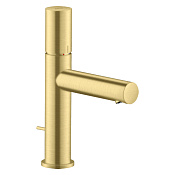 Axor Uno Смеситель для раковины на 1 отверстие с донным клапаном, цвет: шлифованная латунь 45001950