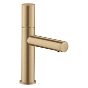 Axor Uno Смеситель для раковины на 1 отверстие с донным клапаном, цвет: шлифованная бронза 45002140