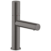 Axor Uno Смеситель для раковины на 1 отверстие с донным клапаном, цвет: шлифованный черный хром 45002340