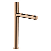 Axor Uno Смеситель для раковины высокий на 1 отверстие с дон. кл., цвет: полированное розовое золото 45004300