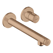 Axor Uno Смеситель для раковины встраиваемый, внешняя часть, с д/к, цвет: шлифованное красное золото 45113310