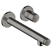 Axor Uno Смеситель для раковины встраиваемый внешняя часть, с д/к, цвет: полированный черный хром 45113330