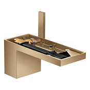 Axor MyEdition Смеситель для раковины на 1 отверстие с донным клапаном, цвет: шлифованная бронза 47012140