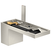 Axor MyEdition Смеситель для раковины на 1 отверстие с донным клапаном, цвет: нержавеющая сталь 47012800