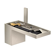 Axor MyEdition Смеситель для раковины на 1 отверстие с донным клапаном, цвет: шлифованный никель 47012820