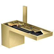 Axor MyEdition Смеситель для раковины на 1 отверстие с донным клапаном, цвет: шлифованная латунь 47012950