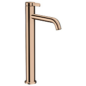 Axor One Смеситель для раковины высокий на 1 отверстие с дон. клап., цвет: полирован. розовое золото 48002300