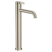 Axor One Смеситель для раковины высокий на 1 отверстие с донным клапаном, цвет: шлифованный никель 48002820