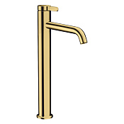 Axor One Смеситель для раковины высокий на 1 отверстие с донным клапаном, цвет: полированное золото 48002990