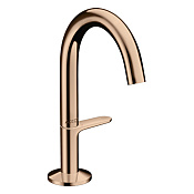 Axor One Смеситель для раковины высокий на 1 отверстие с дон. клап., цвет: полирован. розовое золото 48010300