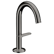 Axor One Смеситель для раковины высокий на 1 отверстие с дон. клап., цвет: полированный черный хром 48010330