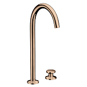 Axor One Смеситель для раковины высокий на 2 отверстие с д/к, цвет: полированное розовое золото 48060300