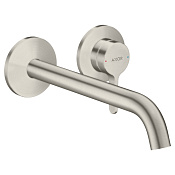 Axor One Смеситель для раковины встраиваемый внешняя часть, с донным клап., цвет: нержавеющая сталь 48120800