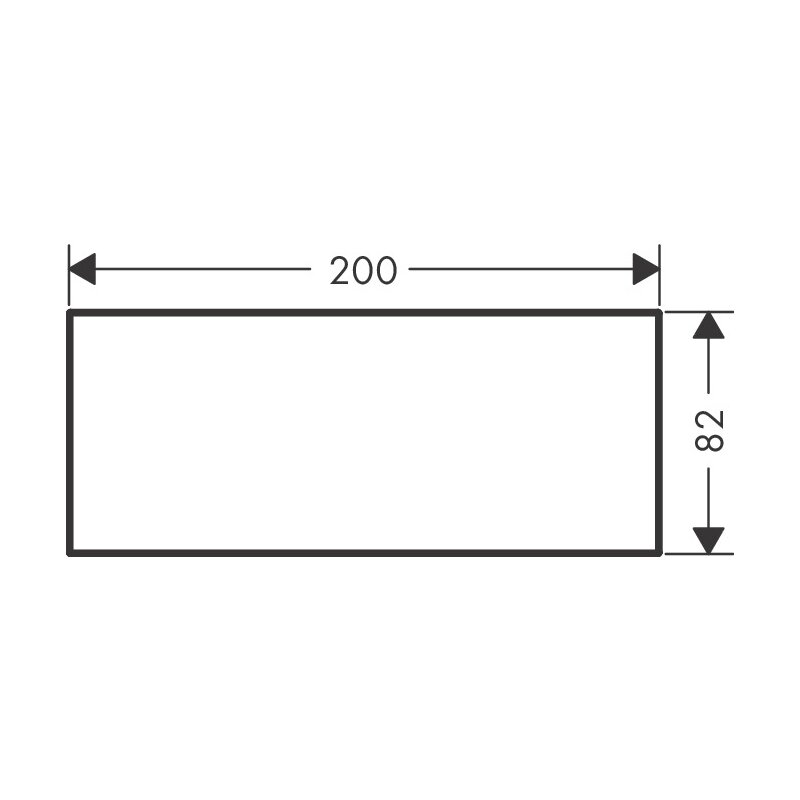 Axor MyEdition Панель для смесителя на излив 20 см, латунь, цвет: хром 47921000