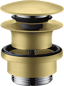 Axor Донный клапан Push-Open для раковины и биде, универсальный, латунь, цвет: шлифованная медь 51300950