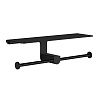 Gessi Rilievo Держатель для туалетной бумаги подвесной, двойной, цвет: matte black 59450#299