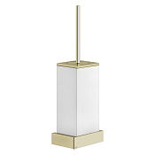 Gessi Inverso/Rettangolo Ершик для унитаза подвесной, с латунной колбой, цвет: brushed brass PVD 20819#727
