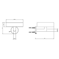 Gessi Tondo Мыльница с керамической чашей, подвесная, цвет: chrome 63601#031