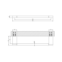 Gessi Origini Полотенцедержатель 30 см, подвесной, цвет: chrome 66500#031