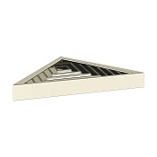 Gessi Inverso/Rettangolo Полочка-решетка угловая для ванны или душа, цвет: warm bronze brushed PVD 20861#726