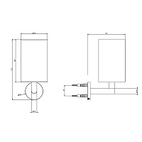 Gessi Tondo Стакан подвесной, композит, цвет: chrome 63607#031