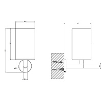 Gessi Tondo Стакан подвесной, композит, цвет: chrome 63608#031