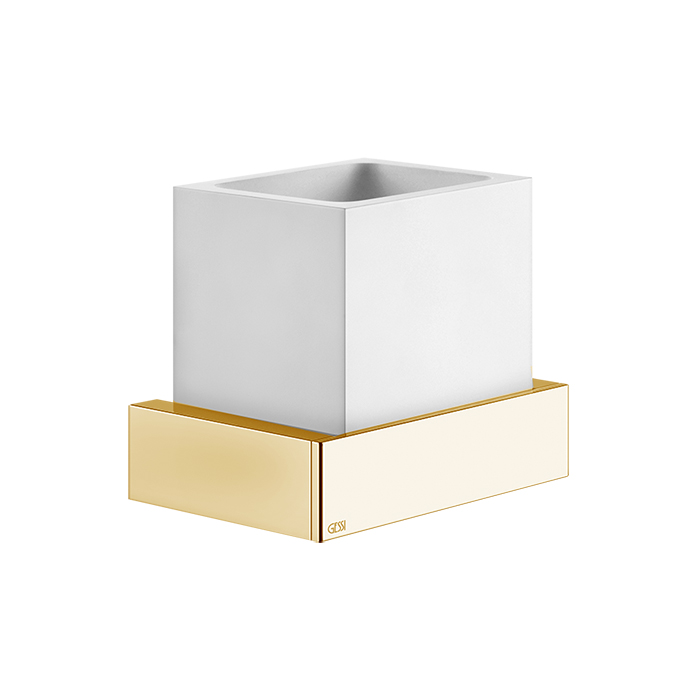 Gessi Rettangolo Стакан подвесной, композит, цвет: gold CCP 20807#080