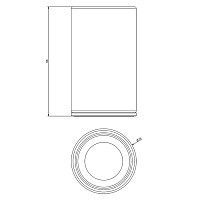 Gessi 316 Стакан настольный черный, цвет: matte black 54732#299