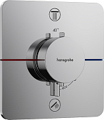Hansgrohe ShowerSelect Q Термостат для душа встраиваемый на 2 потребителя, цвет: хром 15583000