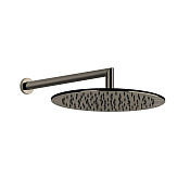Gessi Emporio Shower Верхний душ 30 см, кронштейн настенный 35 см, цвет: finox brushed nickel 47372#149