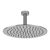Gessi Emporio Shower Верхний душ 30 см 1 вид струи, кронштейн потолочный 25,3 см, цвет: mirror steel 47259#238