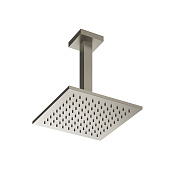 Gessi Emporio Shower Верхний душ 20x20 см, кронштейн потолочный 26 см, цвет: finox brushed nickel 47374#149