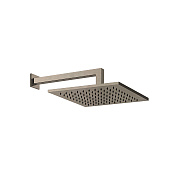 Gessi Emporio Shower Верхний душ 30x30 см, кронштейн настенный 34 см, цвет: finox brushed nickel 47368#149
