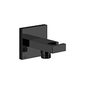 Gessi Rettangolo Шланговое подключение с держателем душа, цвет: matte black 20161#299