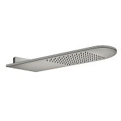 Gessi 316 Верхний душ настенный 10x62 см 1 вид струи, цвет: steel brushed 45163#239