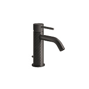 Gessi 316 Смеситель для раковины с донным клапаном однорычажный, цвет: black metal brushed PVD 54101#707