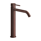 Gessi 316 Смеситель для раковины высокий без донного клапана однорыч., цвет: copper brushed PVD 54006#708