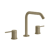 Gessi 316 Смеситель для раковины без донного клапана двухвентильный, цвет: brushed brass PVD 54012#727