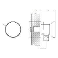 Gessi Origini Шланговое подключение, цвет: finox brushed nickel 66169#149