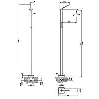 Gessi Встраиваемая часть для напольного смесителя 20699#031