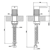 Gessi 316 Intreccio Рычаг удаленного управления, цвет: steel brushed 54105#239