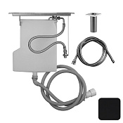 Gessi Система сбора воды для ручного душа с убирающимся шлангом, цвет: matte black 01766#299