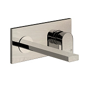 Gessi Via Manzoni Смеситель для раковины встраиваемый, излив 20,9 см, цвет: finox brushed nickel 44895#149