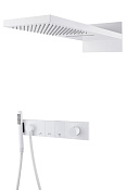 Boheme Zodiac Душевой комплект встраиваемый - смеситель, верхний, ручной душ, цвет: matt white 132-MW