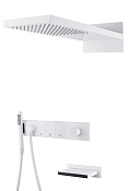 Boheme Zodiac Душевой комплект встраиваемый - смеситель, душ, 3 потребителя, цвет: matt white 132-2-MW