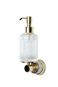 Boheme Aura Дозатор для жидкого мыла, подвесной, стеклянная колба, цвет: gold 10247-G