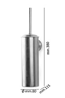 Boheme Aura Ершик для унитаза подвесной с латунной колбой, цвет: chrome 10254-CR