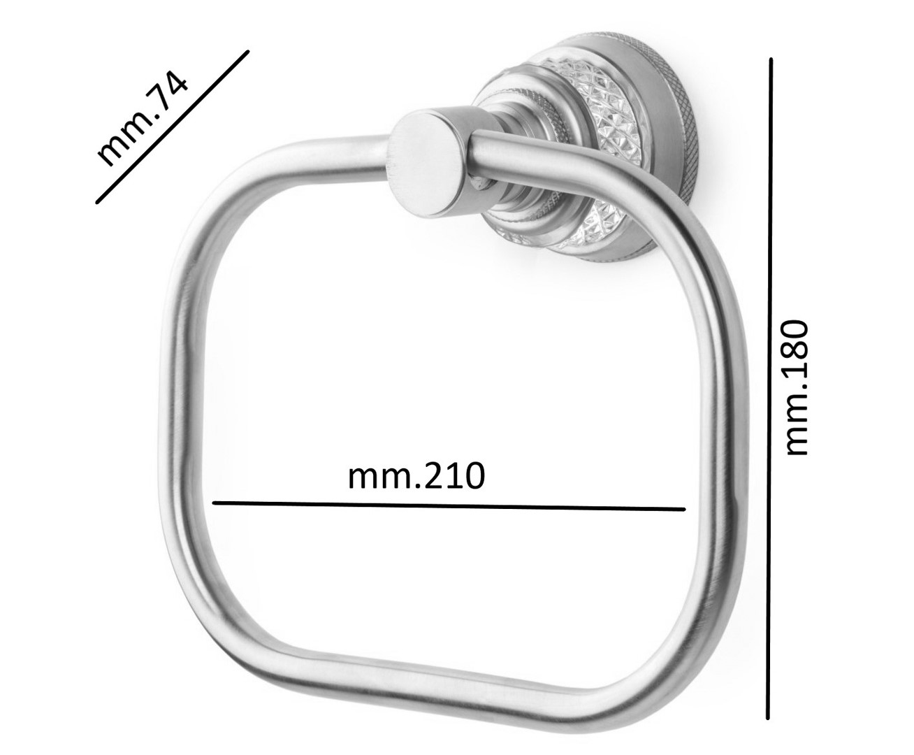 Boheme Aura Полотенцедержатель 21 см, подвесной, цвет: chrome 10245-CR